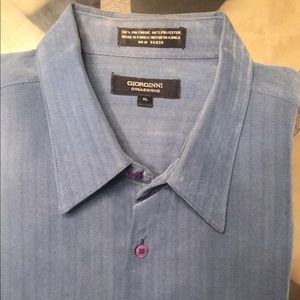 Men’s Long Sleeve Blue XL Shirt